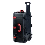 Black & Red Pelican 1650 Case. With Foam. Wheels. New Push Button Latches. Fixed Price $440.00.