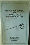 Instruction Manual For Model GA-22 Heliflux Magnetic Locator Pb Schonstedt 1977?. Fixed Price $12.49.