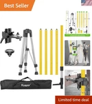Level Pole 12FT Aluminum Telescoping Tripod Mount For Line Rotary Lasers. Fixed Price $228.90.