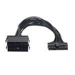Dual Multiple Psu Power Supply 24 Pin Extension Cable Splitter Adapter Black. Fixed Price $11.94.