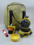 Topcon Backside System W/ Adapter, Prism, Tribrach Bag Untested,. Fixed Price $490.00.