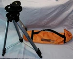 Johnson Adjustable Elevating Tripod,aluminum 48" Unknown Model Used Working. Fixed Price $90.00.