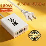 160W 7-PORT Usb Fast Wall Charger Block Charging Station For Multiple Devices. Fixed Price $13.99.