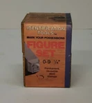 Young Bros 06091 Piece Machine Made Stamp Figure Set, Steel, 1/4" Character. Fixed Price $40.00.
