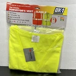 Surveyors Vest Class Level Ansi Isea 107-2004 Hi Viz Lime Green Safety Xl. Fixed Price $10.00.