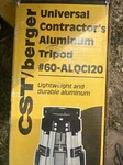 Cst/berger Universal Contractor's Surveyors Aluminum Tripod W/strap #60-ALQC120. Fixed Price $100.00.