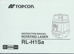 Topcon Rotating Laser RL-H1SA Instruction Manual. Fixed Price $29.95.