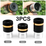 4MM+10MM+23MM Aspheric Telescope Eyepiece 1.25INCH 62 Ultra Wide Angle Lens 3PC. Fixed Price $29.25.
