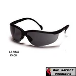 Pyramex Venture Ii Safety Glasses Black Frame Smoke Gray Lens SB1820S (12 Pair). Fixed Price $34.50.