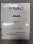 Topcon System 110/150 Operator's Manual. Fixed Price $15.00.