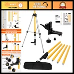 12FT Adjustable Telescoping Laser Level Pole Tripod - Dual Thread Adapter & Case. Fixed Price $102.95.