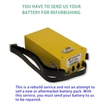 Rebuild Service For Topcon BT-3L Battery. Fixed Price $75.00.