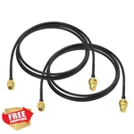 Bingfu Rp-sma Female Bulkhead RG174 Wifi Extension Cable 1M 2PK. Fixed Price $20.00.