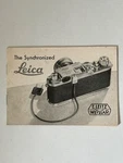The Synchronized Leica Booklet Instruction Manual Leitz 13 Pages. Fixed Price $17.09.
