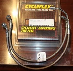Harley Russel Custom Chrome 13-132 Stainless Steel Brake Hoses Rear 45156-8. Fixed Price $35.00.
