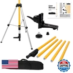 Smtoer 12FT Telescoping Laser Level Pole Tripod - Adjustable Stand Dual. Fixed Price $96.95.