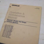 Caterpillar Topcon Grade Slope Control System Operation Operator Manual Book. Fixed Price $18.75.
