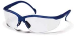 12 Pyramex Venture Safety Glasses With Metallic Blue Frame And Clear Lens. Fixed Price $29.00.
