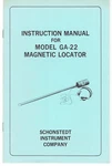 GA-22 Schonstedt Magnetic Locator Instruction Manual. Fixed Price $19.98.