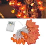 Fall Decorations Maple Leaf Pumpkin Lights, Total 20FT 40 Led Battery Operated 3. Fixed Price $16.99.