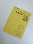 Topcon Instruction Manual Electronic Total Station, GTS-300 Series Pdf File Only. Fixed Price $50.00.