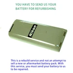 Rebuild Service For Nikon BC-60 BC-65 Battery. Fixed Price $65.00.