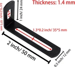10 Pcs Adjustable Right Angle Brackets Black Shape Corner Braces. Fixed Price $10.99.