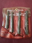 Snap On Tools Usa DBCL105A Left-hand Cobalt Drill Set Missing Small Bit.. Fixed Price $22.00.