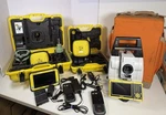 Leica Icon ICR80 2" Robotic Total Station Kit W/ CC80 7" Tablet ICG70 Base Rover. Fixed Price $29999.99.