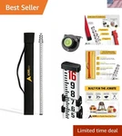 5-SECTION 16FT Telescopic Leveling Rod Bubble & Soft Case Included. Fixed Price $81.98.