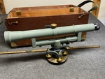 Keuffel Esser K&e 18 Dumpy Level With Wooden Case Model 75 0300 Usa 3-1/2 X. Fixed Price $275.00.