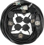 50FT 12 Gauge 5-15R 7 Outlet Cable Multiple Extension Cord With Black. Fixed Price $68.74.