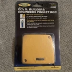 PR610 Keson 6.5' 10THS 100THS Builder's Pocket Rod With Heavy-duty End Hook. Fixed Price $30.99.