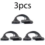 3X 24PIN Dual Psu Multiple Power Supply Splitter Adapter 30CM Cable - QUANTITY3. Fixed Price $19.69.