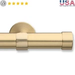 Heavy Duty Metal Curtain Rods Fixed Length Wall Mount Brackets 60LBS Capacity Us. Fixed Price $44.45.