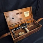 Vintage Keuffel Esser Surveyor Transit W/ Wooden Tripod Case K&e No. 5187A. Fixed Price $300.00.
