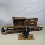 Vintage Supreme No. 6815 Surveyor's Dumpy Level Transit W/ Wood Case & Tripod. Fixed Price $227.50.