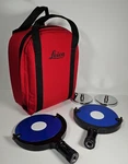 Leica 670220 Geosystems 6" Magnetic Target Base Surveyor Equipment In Red Case. Fixed Price $399.00.