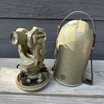 Early Wild Heerbrugg Theodolite Swiss Made Bullet Case Serial # 37043 -b. Fixed Price $215.00.