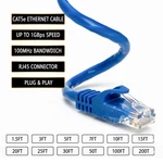 CAT5E Network Ethernet Computer Patch Cable Pc Xbox, PS3, PS4 Blue Lot. Fixed Price $638.95.