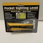 Cst Berger Pocket Sighting Level, 17-620A, Impact Resistant Body, Clip,. Fixed Price $49.95.