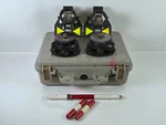 Geodimeter Prism Holder Target Pair Wild Tribrach, W/ Case. Fixed Price $249.99.