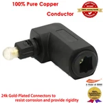 Toslink 90 Digital Optical Audio Cable Adapter Female Right Angle Lot. Fixed Price $17.62.
