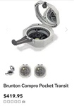 Brunton Compro Compass Gray (F-5008). Fixed Price $250.00.