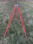 Vintage David White Orange Metal Surveying Surveyor Tripod Only Spiked Feet 5FT. Fixed Price $79.99.